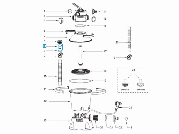 Bestway® Spare Part hose adaptor for sand filter