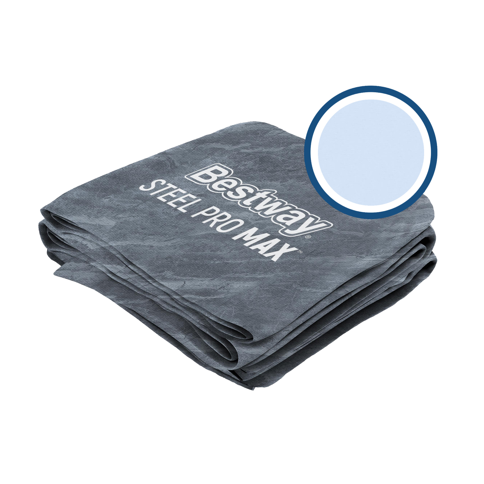 Bestway® Spare Part Pool liner marble-optics (slate grey) for Power Steel™ pool 488 x 244 x 122 cm, angular Bestway® Spare Part Pool liner marble optics (slate grey) for Steel Pro MAX™ pool 412 x 201 x 122 cm, angular