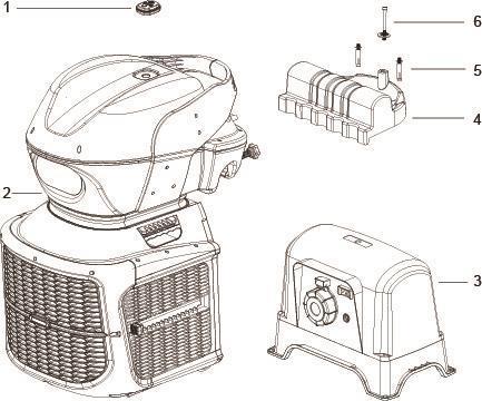 Bestway® Spare Part Supporting platform (blue) for Swimfinity™ fitness system (58517 / 56518) Bestway® Spare Part Nut (blue) for Swimfinity™ fitness system (58517 / 56518)
