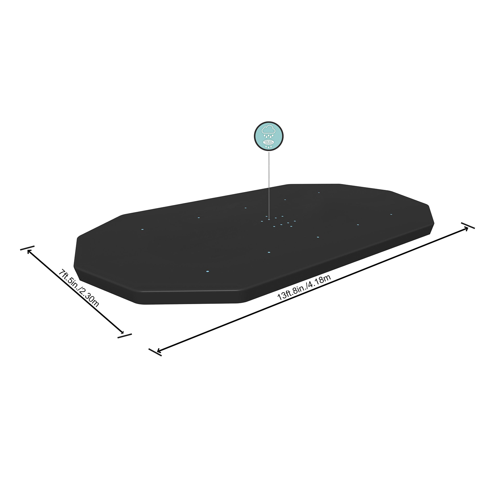 Bestway® Ersatzteil Abdeckplane (schwarz) für Power Steel™ Pools 427 x 250 x 100 cm, oval Bestway® Ersatzteil Abdeckplane (schwarz) für Power Steel™ Pools 427 x 250 x 100 cm, oval