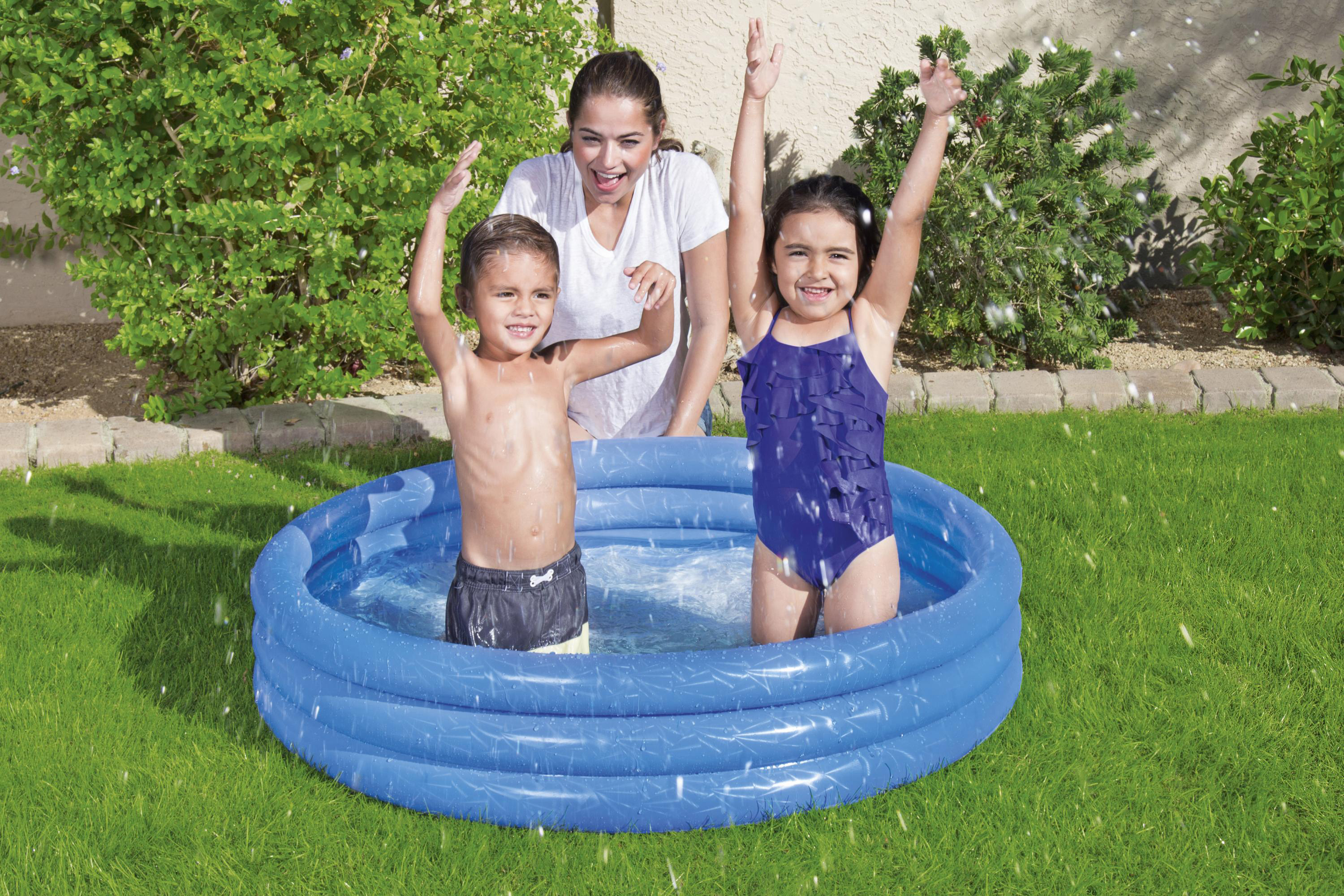 Planschbecken Splash 'n Smile™ Ø 122 x 25 cm, sortiert