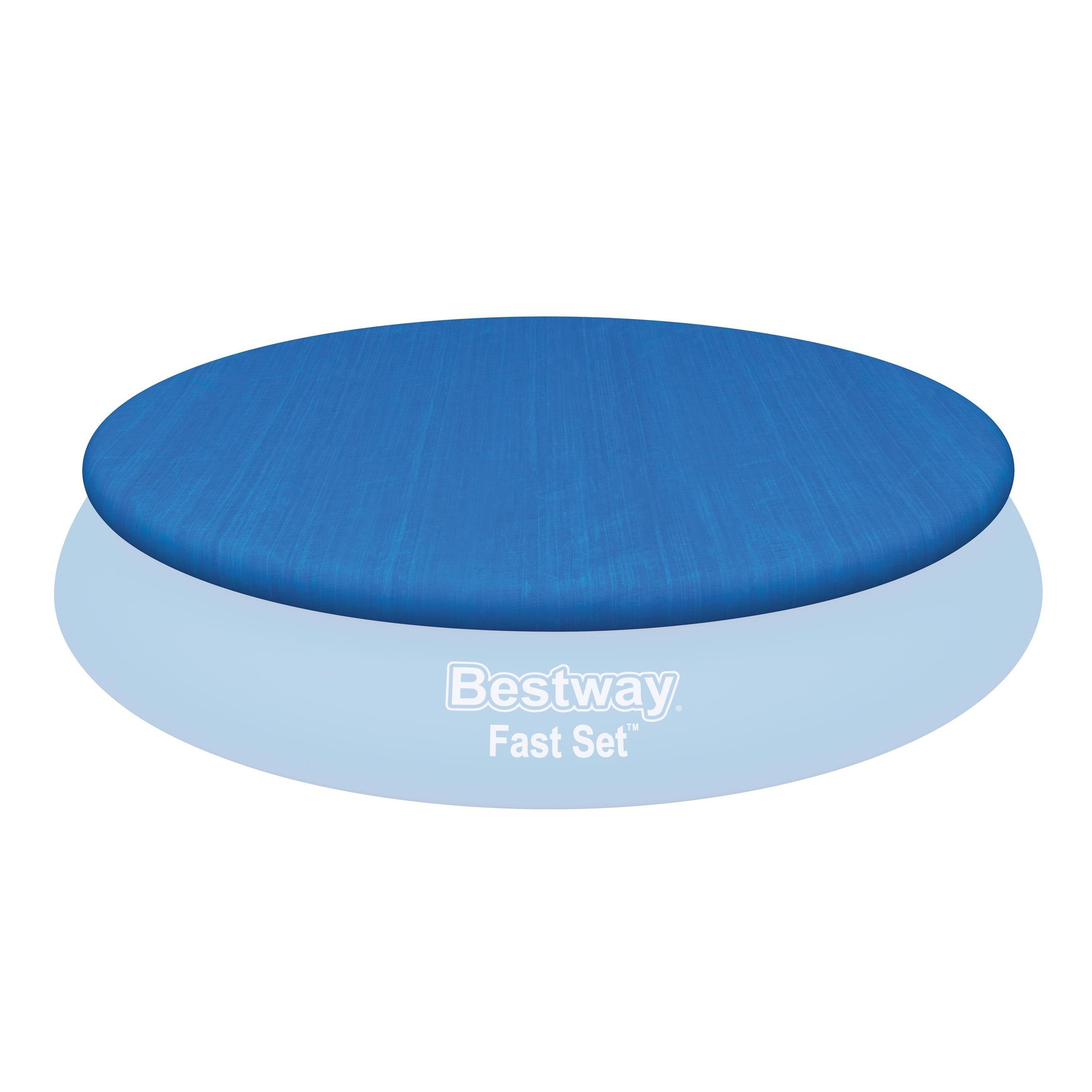 Bestway® Ersatzteil Flowclear™ PVC-Abdeckplane (blau) für Fast Set™ Pools mit Ø 457 cm