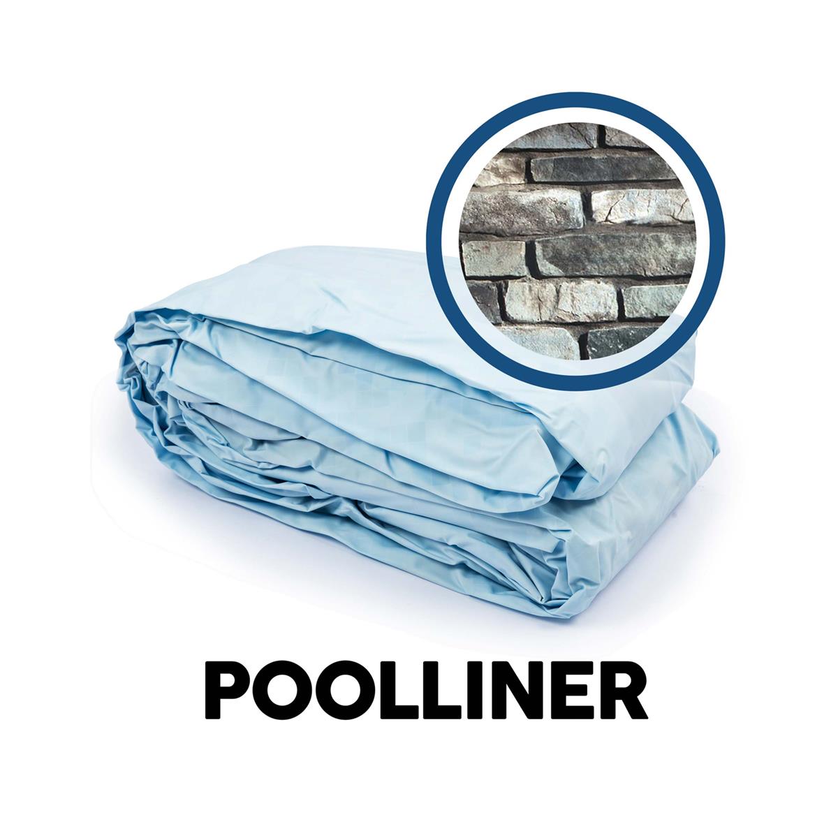Bestway® Ersatzteil Poolfolie Steinwand-Optik (naturstein) für Power Steel™ Pool 427x122cm (2021),