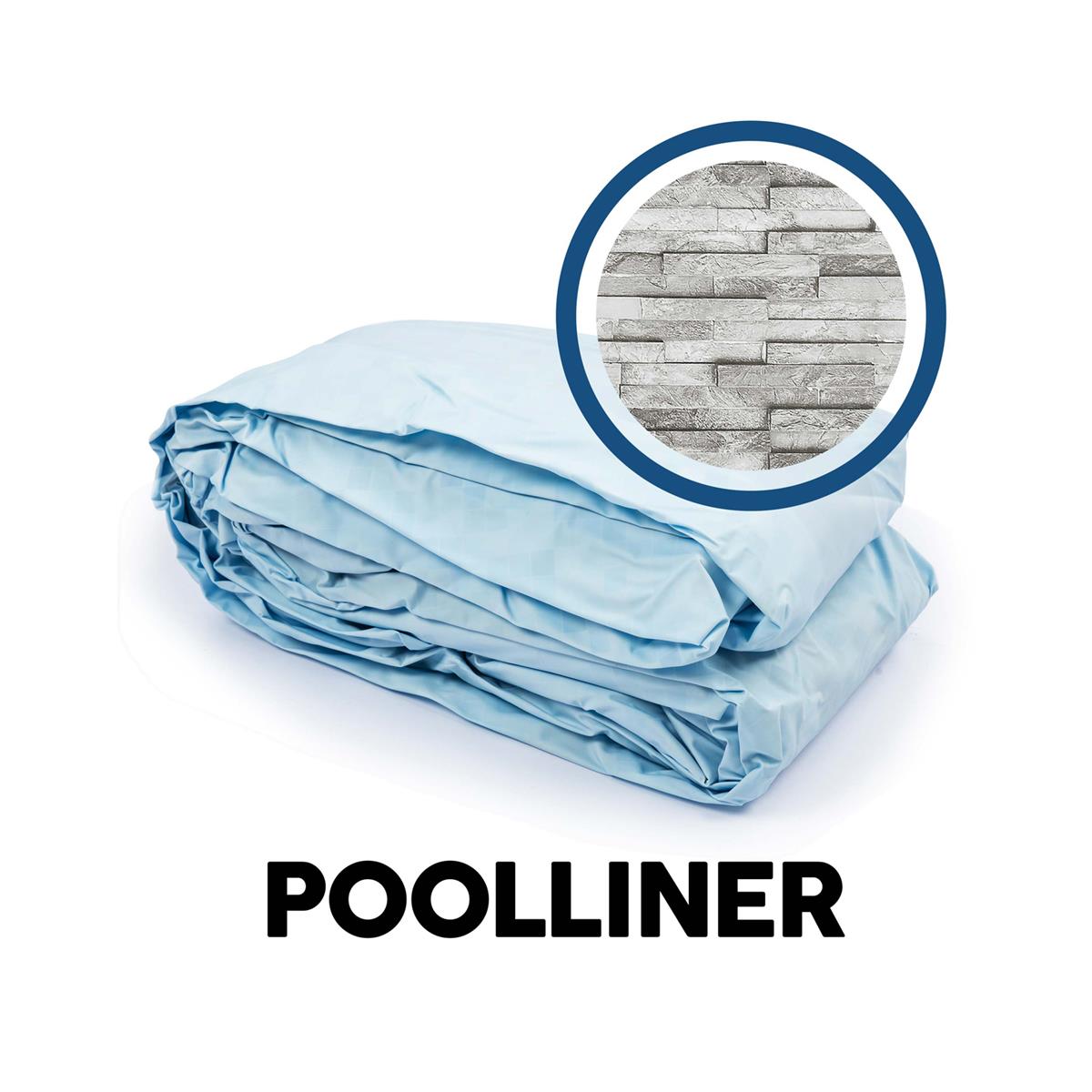 Bestway® Spare Part Pool liner stone optics (creamygrey) for Steel Pro MAX™ pool Ø 427 x 122 cm, round Bestway® Spare Part Pool liner stone optics for Power Steel™ Swim Vista pool 549x274x122 cm, oval