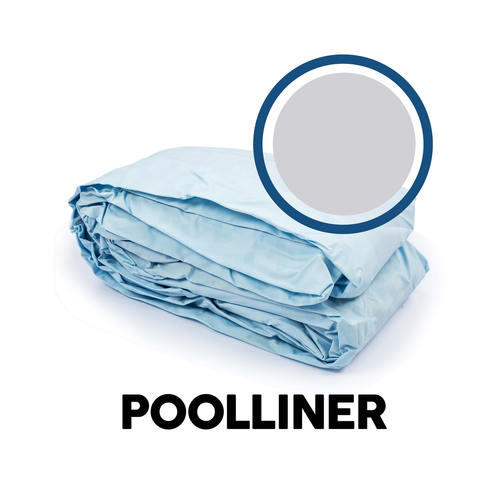 Bestway® Ersatzteil Poolfolie (grau) für Power Steel™ Pool 488 x 122 cm (2015), rund