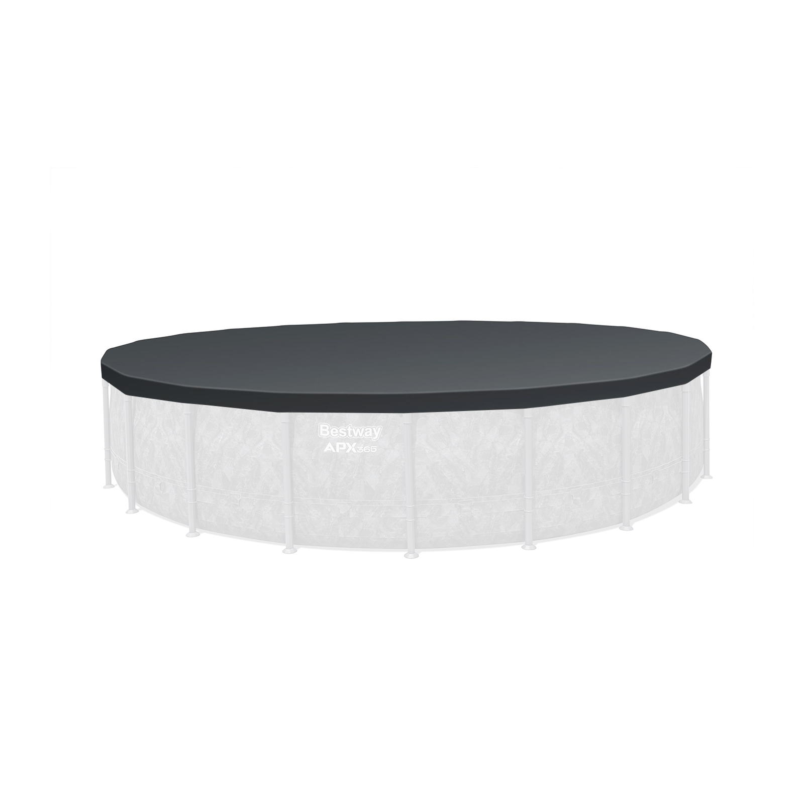 Bestway® Spare Part Pool cover (black) for Power Steel™ and Hydrium™ steel wall pools up to Ø 610 cm