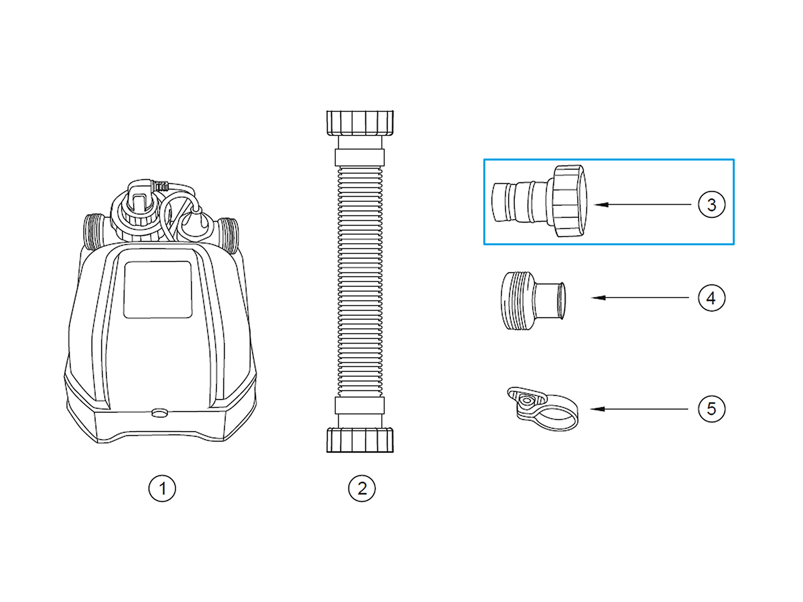 Bestway® Spare Part Drain valve adapter for Flowclear™ Saltwater salt water unit & 4KW pool Heater Bestway® Spare Part Drain valve adapter for Flowclear™ Saltwater salt water unit & 4KW pool Heater