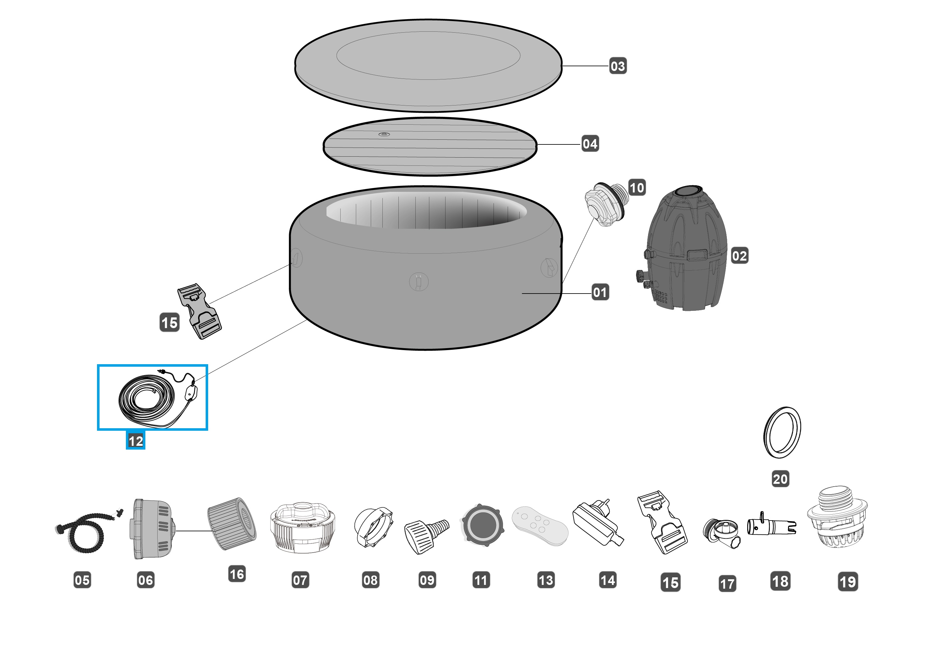 Bestway® Spare Part P6930 Bestway® Spare Part P6930