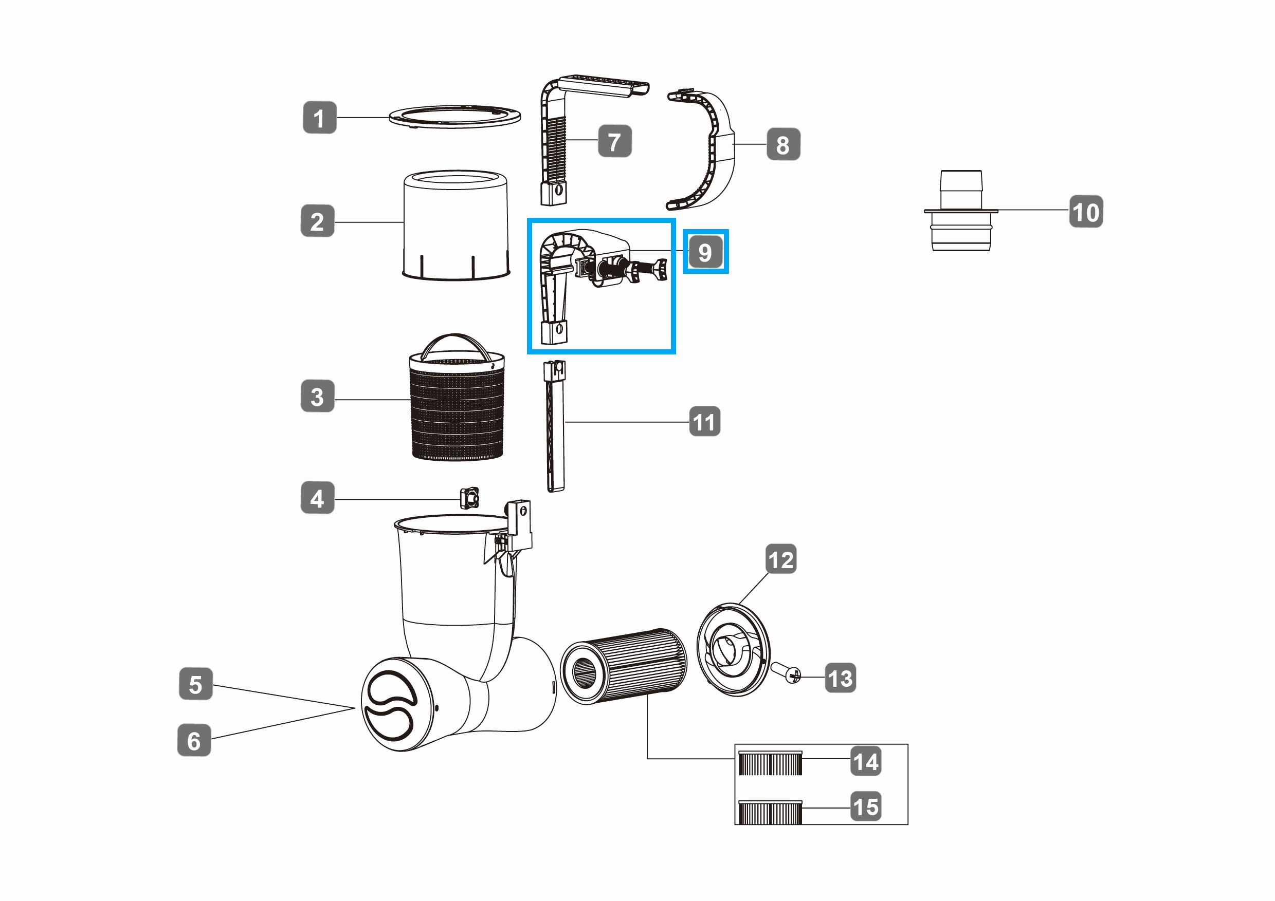 Bestway® Spare Part frame pool hook (white) for Flowclear™ Skimatic™ filter units (58462, 58469) Bestway® Spare Part frame pool hook (white) for Flowclear™ Skimatic™ filter units (58462, 58469)