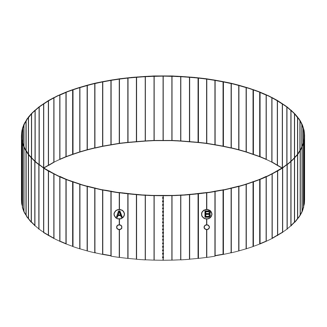 Bestway® Spare Part Steel wall for Hydrium™ Splasher pool Ø 300 x 120 cm, round Bestway® Spare Part Steel wall for Hydrium™ Splasher pool Ø 300 x 120 cm, round