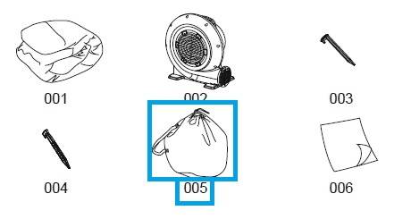 Bestway® Spare Part Bag for H2OGO!® Waterparks (53343 / 93549 / 53353)