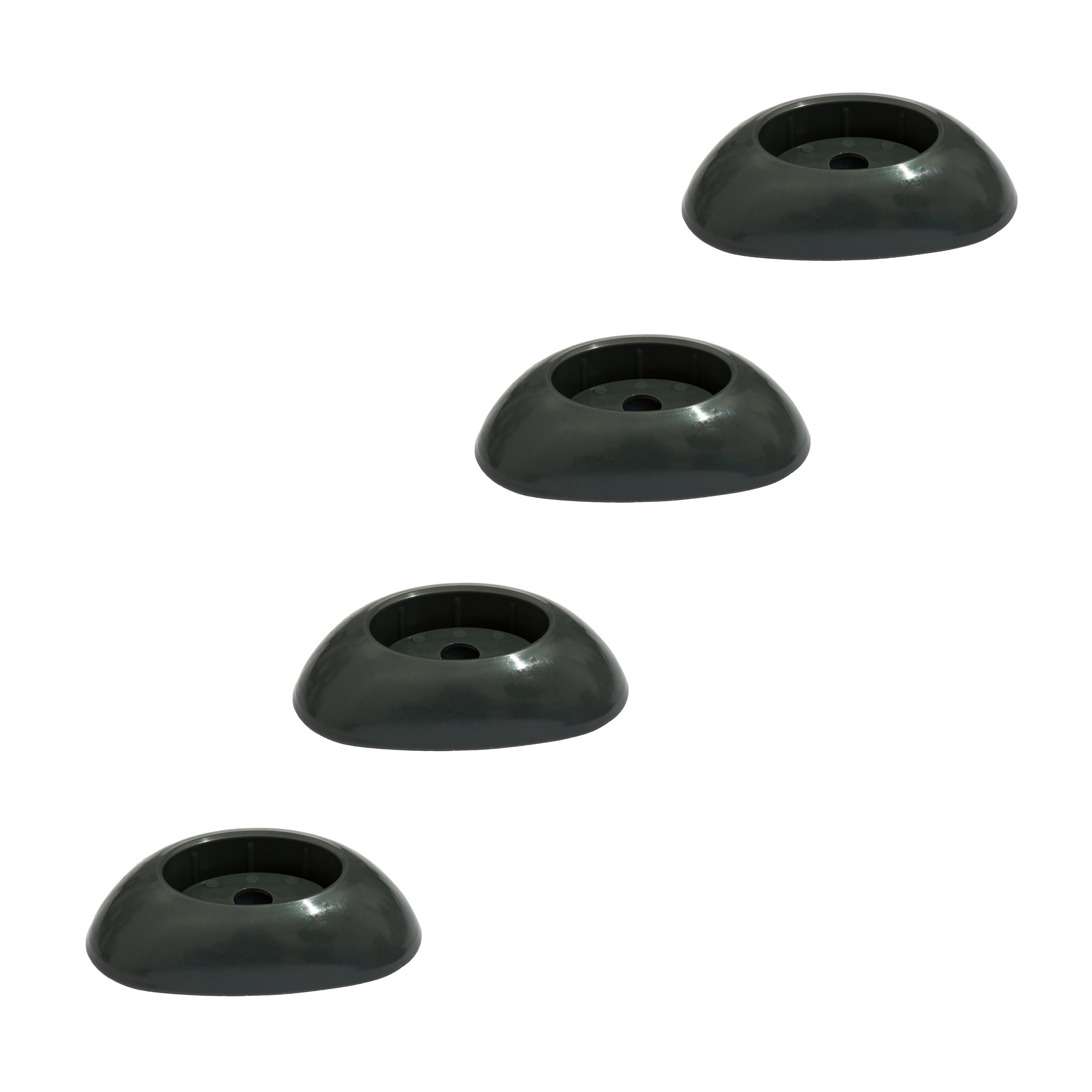 Bestway® Spare Part Leg cap set (grey / 4 pieces) for various Steel Pro MAX™ pools, round