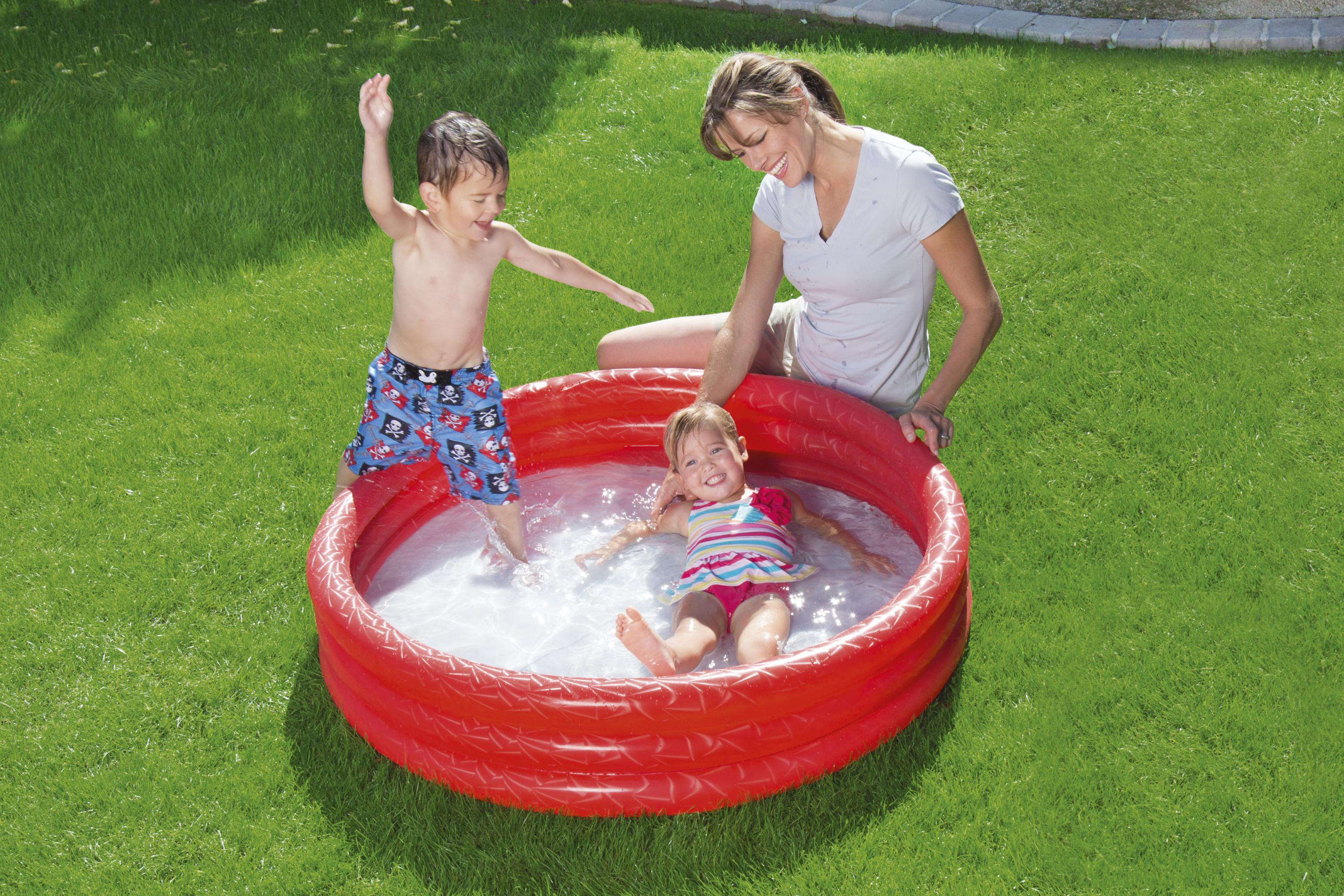 Planschbecken Splash 'n Smile™ Ø 122 x 25 cm, sortiert