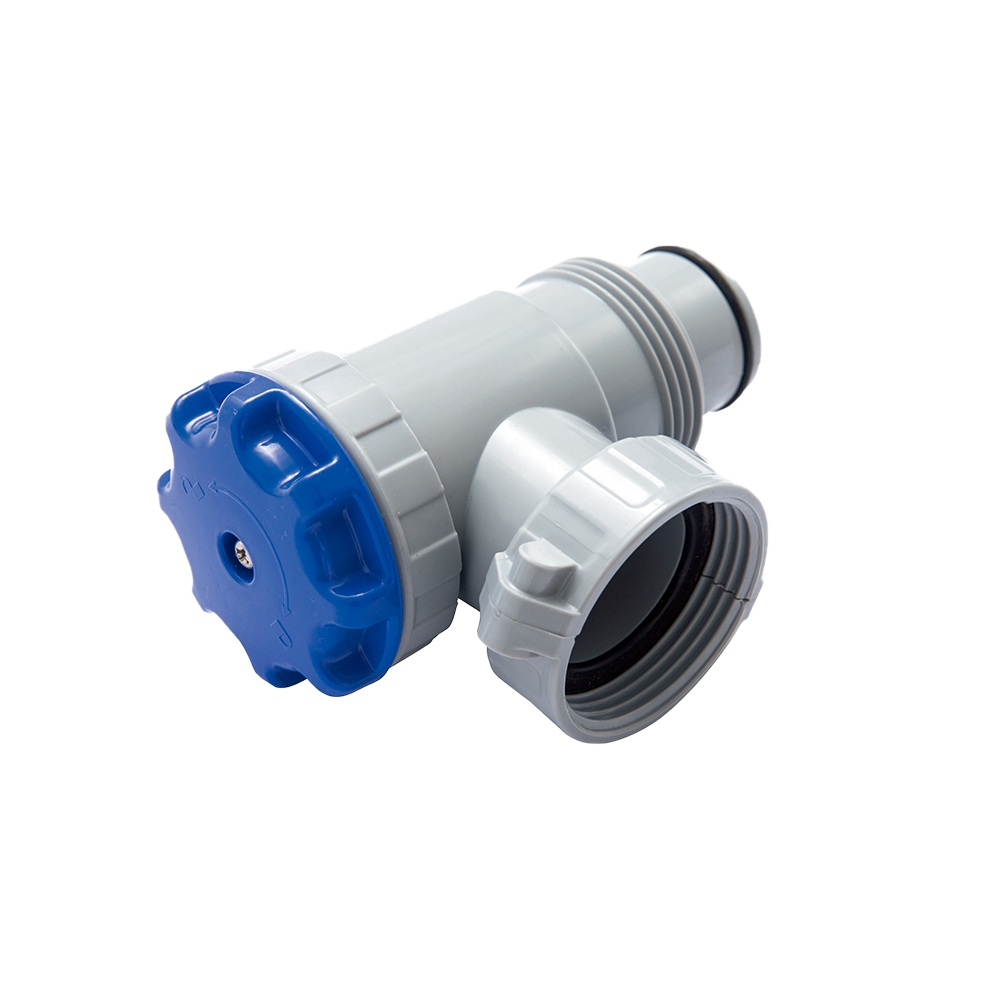 Bestway® Spare Part Connection Valve (blue / grey)for Power Steel™ pools (56452, 56427, 56634), rund Bestway® Spare Part Connection Valve (blue / grey)for Power Steel™ pools (56452, 56427, 56634), rund