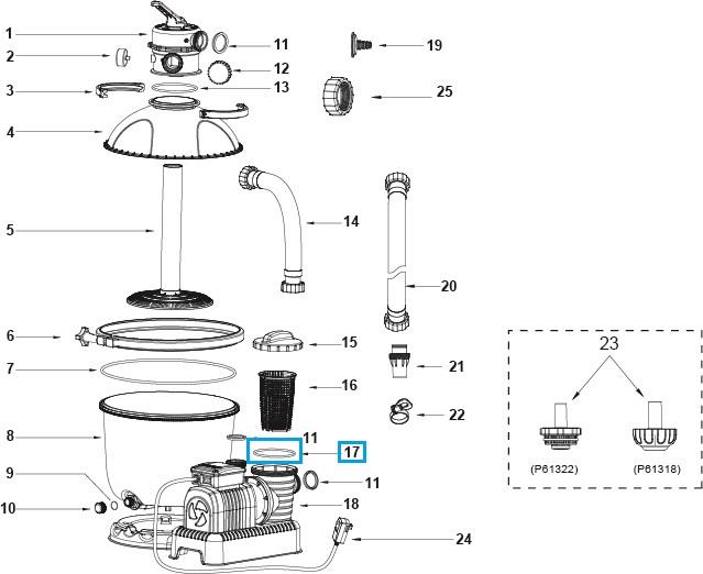 Bestway® Spare Part Strainer gasket for Flowclear™ sand filter unit (exept 2.006 / 3.028 l/h) Bestway® Spare Part Strainer gasket for Flowclear™ sand filter unit (exept 2.006 / 3.028 l/h)
