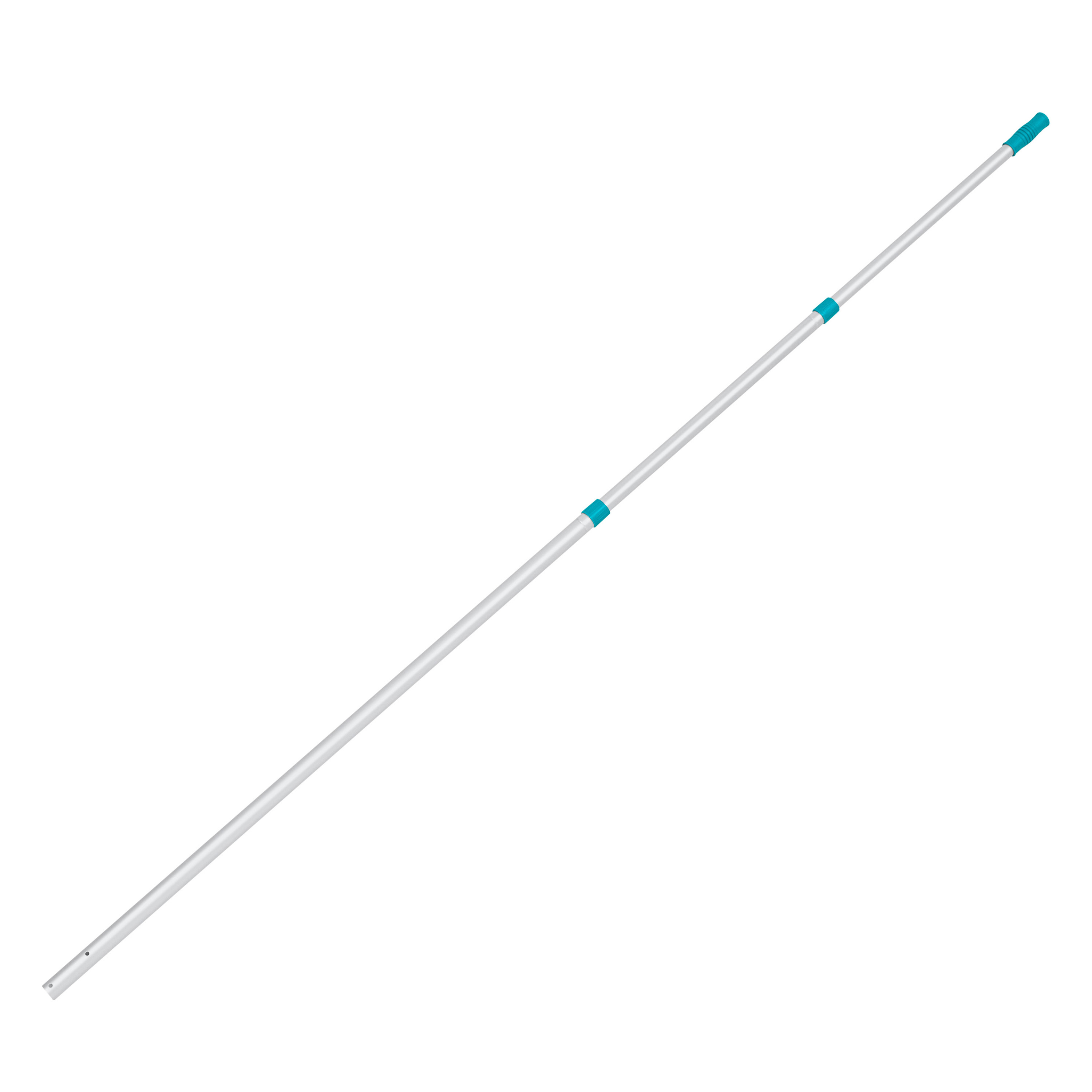 Pool-Reinigungs-Set: 360 cm Alu-Teleskopstange inkl. Laub- und Bodenkescher