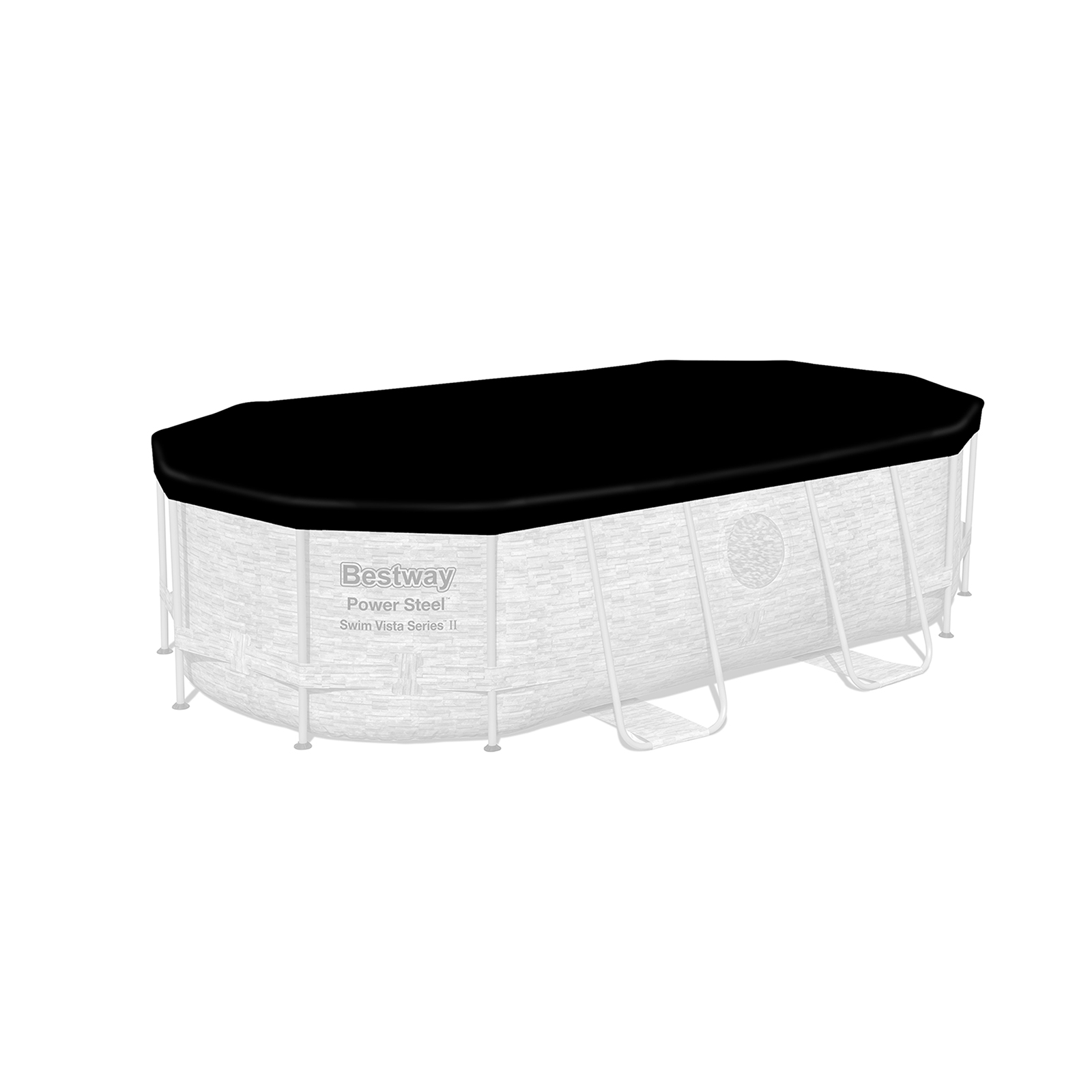 Bestway® Ersatzteil Abdeckplane (schwarz) für Power Steel™ Pools 427 x 250 x 100 cm, oval Bestway® Ersatzteil Abdeckplane (schwarz) für Power Steel™ Pools 427 x 250 x 100 cm, oval