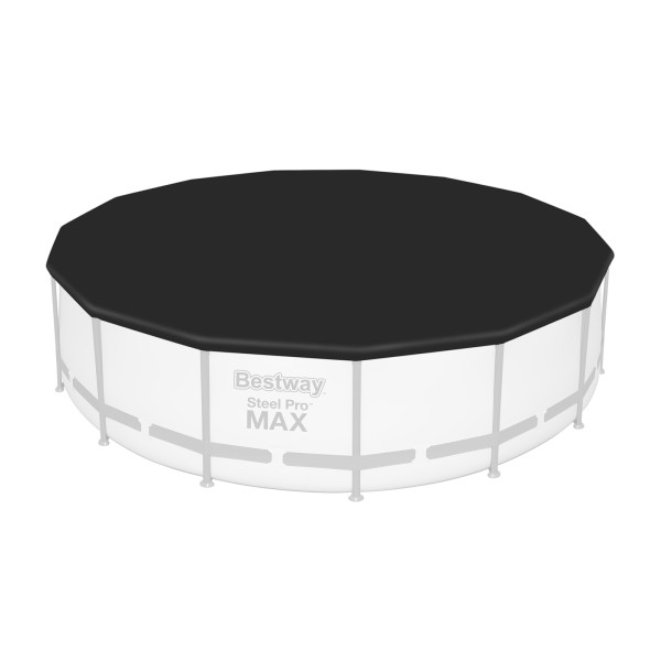 Bestway® Ersatzteil Abdeckplane (schwarz) für Steel Pro MAX™ Pools Ø 457 cm, rund