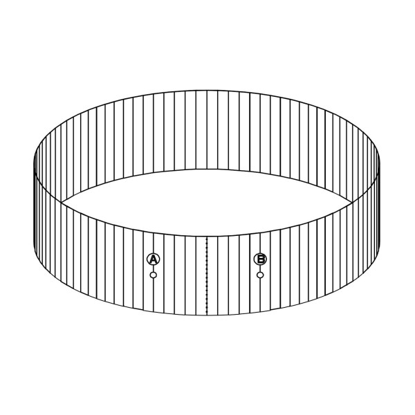 Bestway® Spare Part Steel wall (grey) for Hydrium™ Splasher pool Ø 330 x 84 cm (until 2021), round