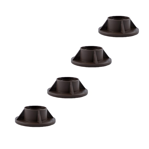 Bestway® Spare Part Leg cap set (brown / 4 pieces) for Power Steel™ Swim Vista Series™pools, oval