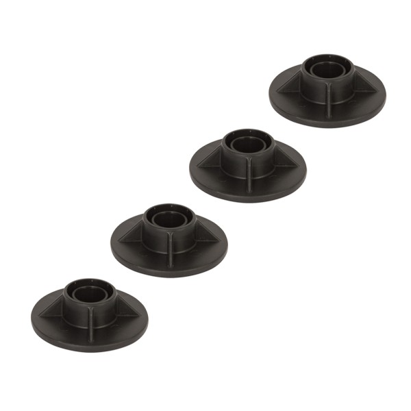 Bestway® Spare Part Leg cap set (black / 4 pieces) for various Power Steel™ pools, round